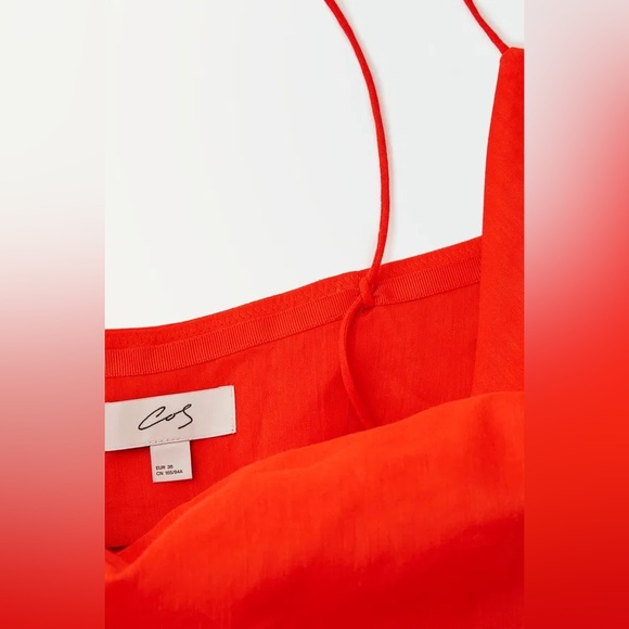 COS The V-Neck Linen Maxi Dress - Picture 7 of 8